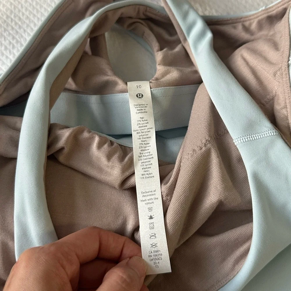 Lululemon Court Crush Tennis Dress - Powder Blue SZ 10